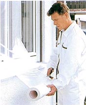 TURINO ®-SK, Maler-Abklebefolie mit Klebeband Fenster abkleben